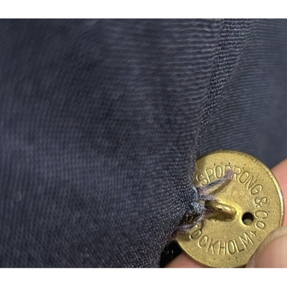 Vtg Burberry's Double Breasted Blazer Navy Blue Sport Coat Gold Buttons 42L - Picture 7 of 14